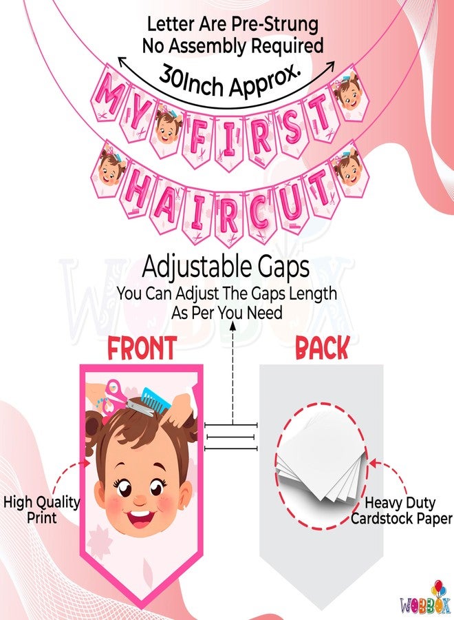 Wobbox Mundan Ceremony Decoration- My First Hair Cut Decoration Photo Booth Props For Photoshoot, Stylish Mundan Ceremony Banner for an Unforgettable Experience With 20 Pcs Balloon Set-(FP5989) - Image 4